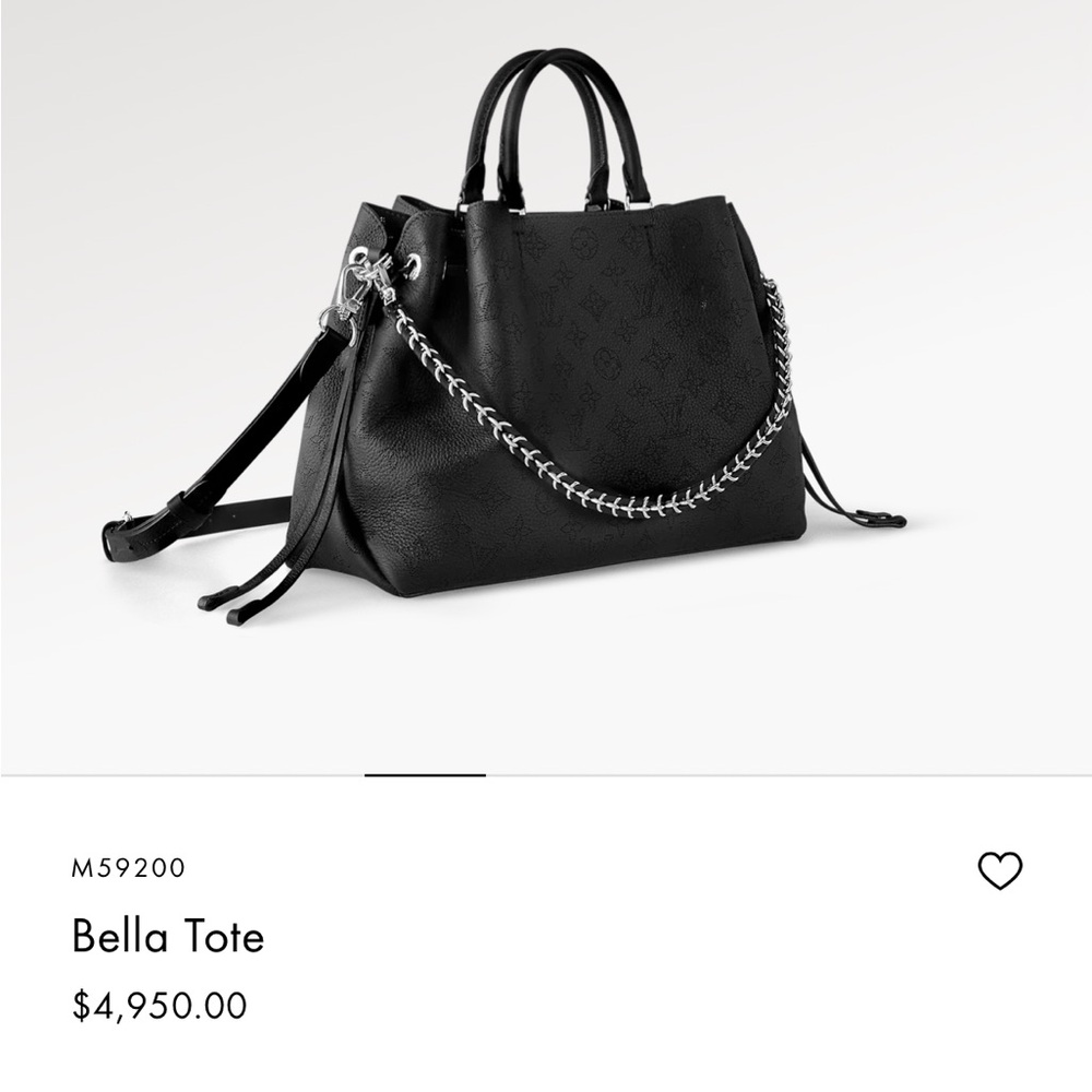 Louis Vuitton -  Bella Tote in Mahina - Almost New